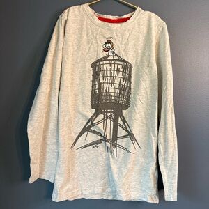 Appaman Light Gray Long Sleeve Tee with Cartoon Design